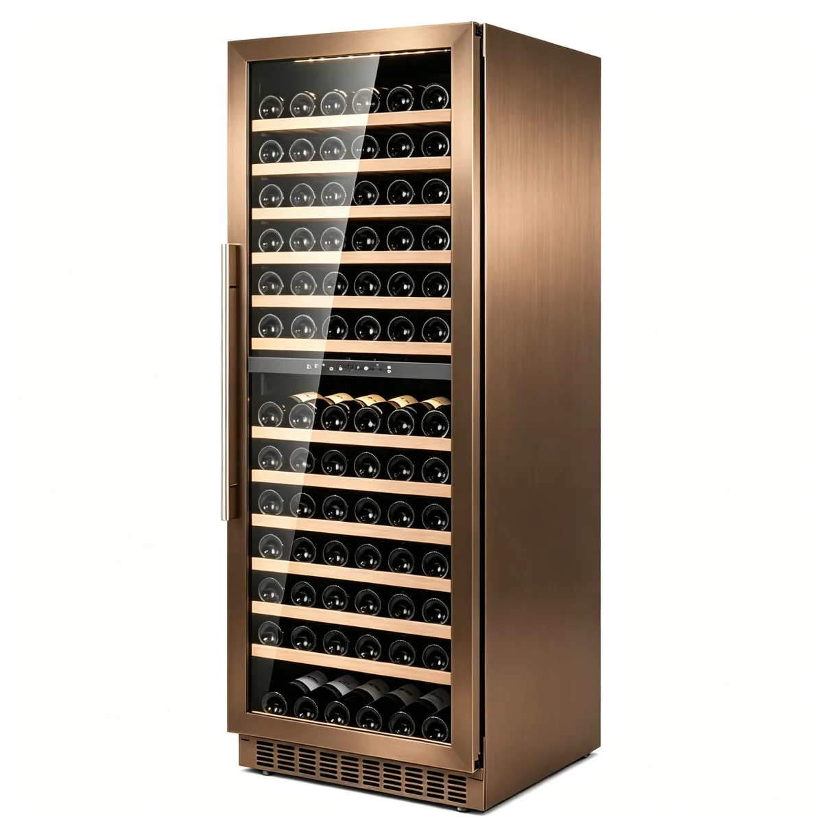 G-Reversible Door Wine Cooler Soft Interior LED Bottom Front Ventilation