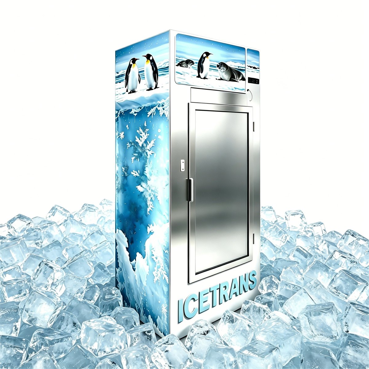 G-Big Storage Vertical Glass Door Refrigerator for Shop Use