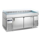 High Cost Performance Professional Table Top Display Freezer Precise Temperature Control Fish Display Table