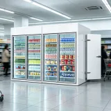 Multi-Door Commercial Display Refrigerator Large Capacity Back Stock Cooler for Supermarket Gas Station