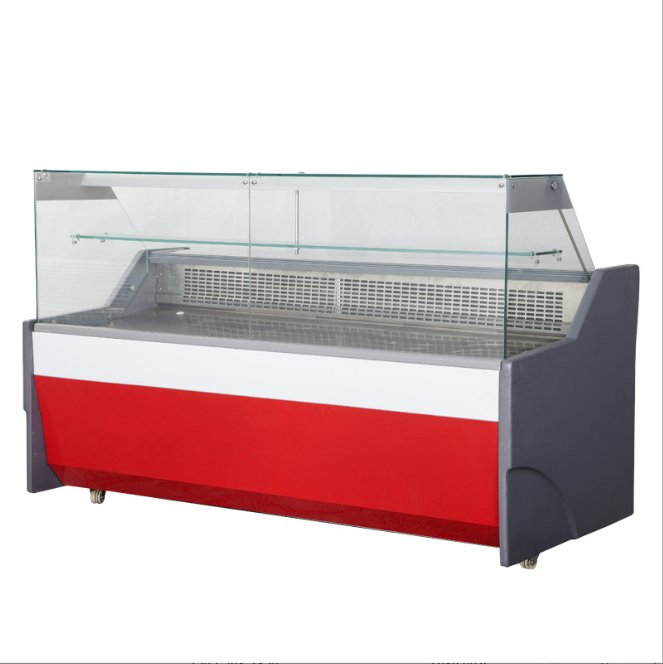 New Product Customization Front Window Meat Freeze Glass Meat Cooler Refrigerator Supermarket Display Fridge for Daily Use