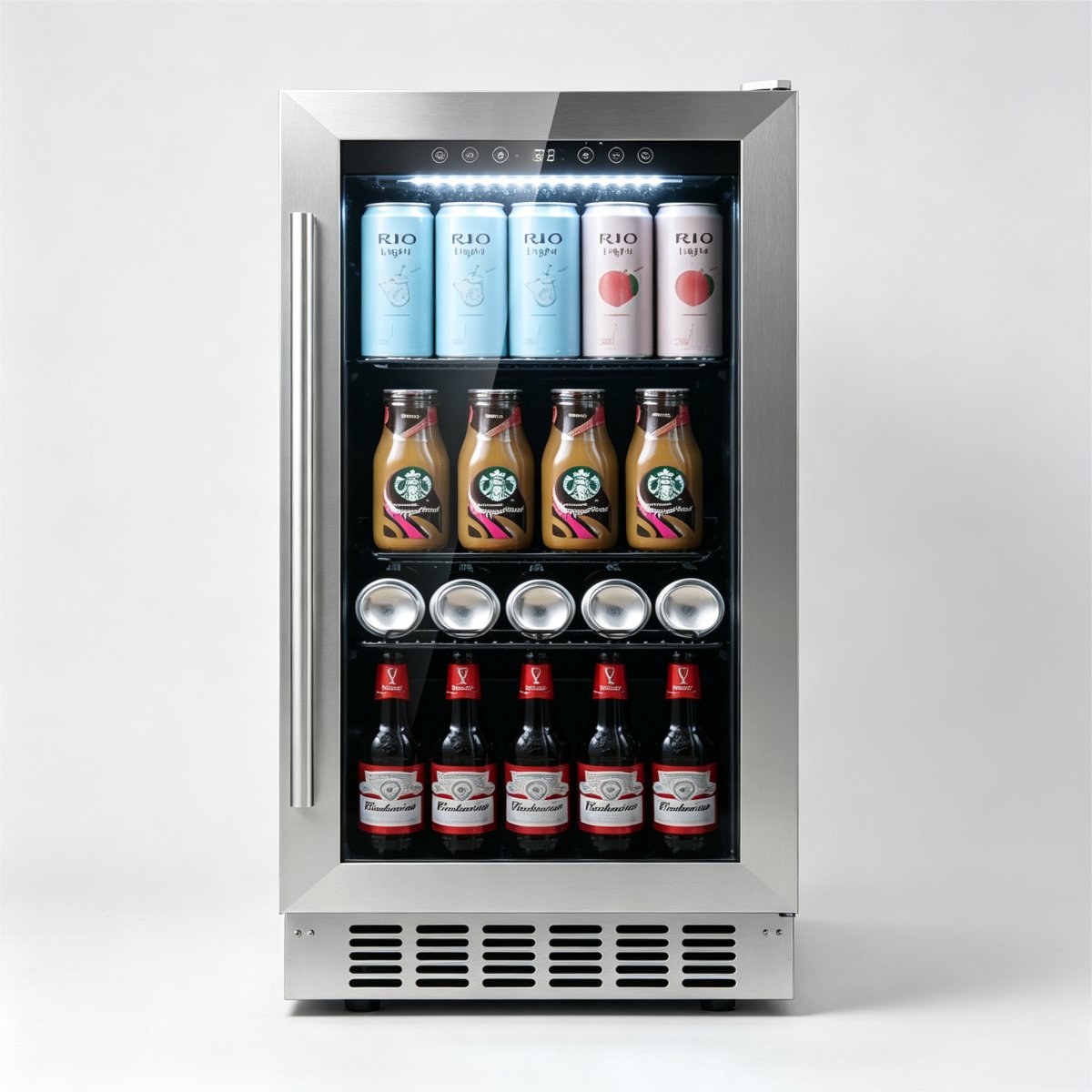 C-Small Capacity 85L Beer Refrigerator Glass Door Drinks Display Cabinet