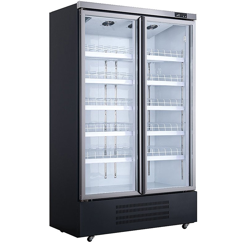 Commercial 3 Doors Beverage Display Fridge Glass Door Air-cooled Beverage Cabinet