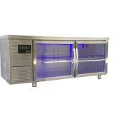 Refrigeration Equipment Glass Door Undercounter Refrigerator Kitchen Cabinet Freezer Workbench Fridge Worktable Freezer Chiller