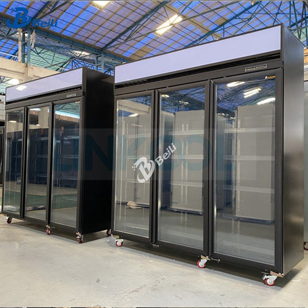 Beer Display Fridge Double Door pepsi Cocacola Display Fridge