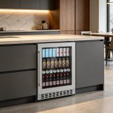 L- Custom Interior Rack Wine Cooler Stainless Steel Frame Commercial Household Wine Refrigerator Manufacturer