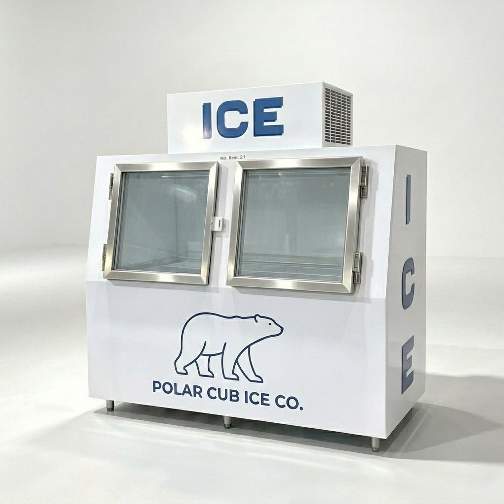 High Insulation Anti-Melt Outdoor Ice Merchandiser Commercial Bagged Ice Storage Freezer