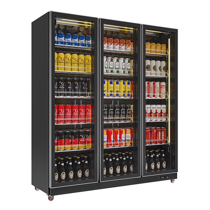 Beer bar Chiller Black Glass Door Refrigerator Used Visi Cooler