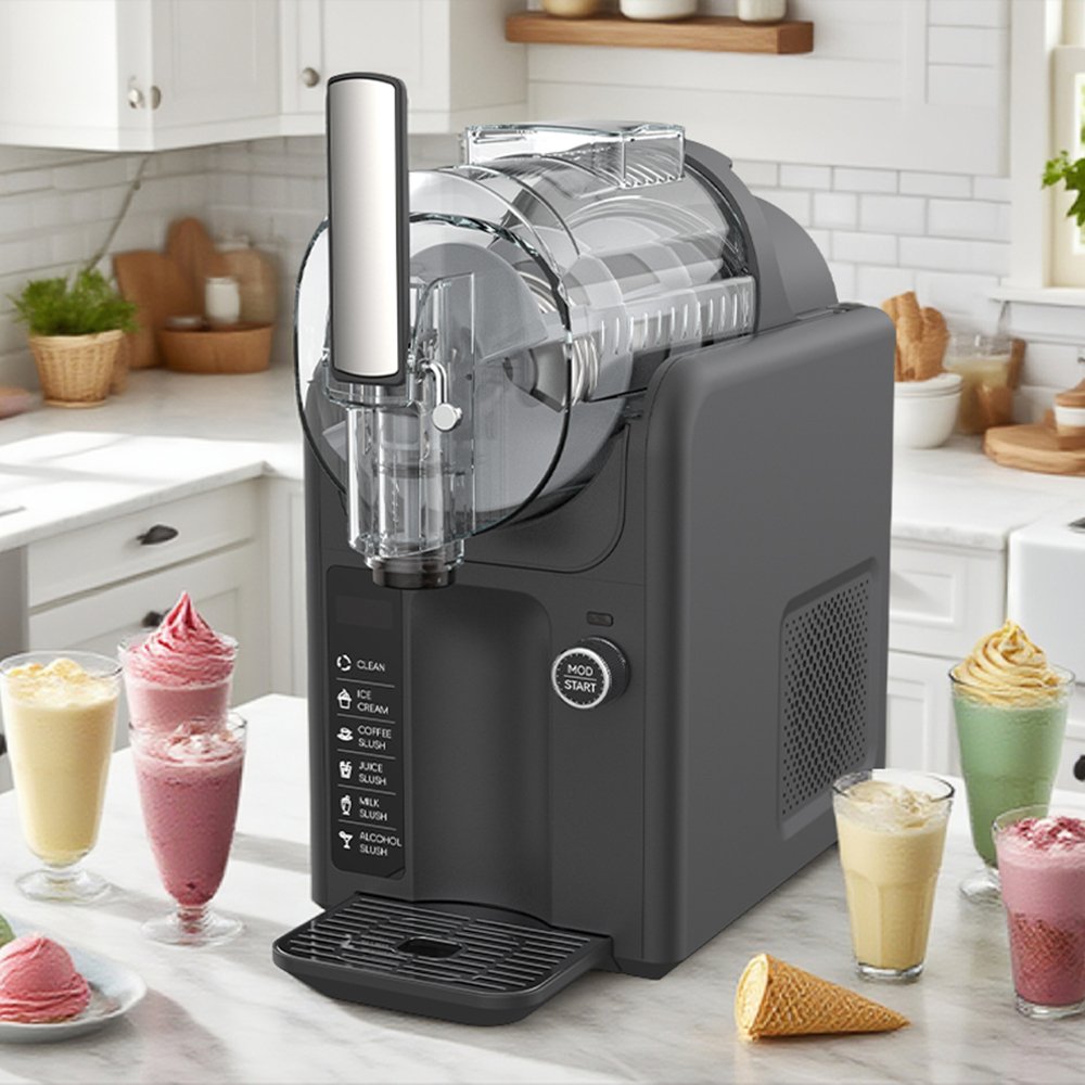 Table Top Ice Slush Machine Commercial Single Bowl Light Weight Frozen Beverage Equipment