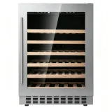 G-Fan Cooling Touch Control Wine Cabinet With Roll Out Beech Racks
