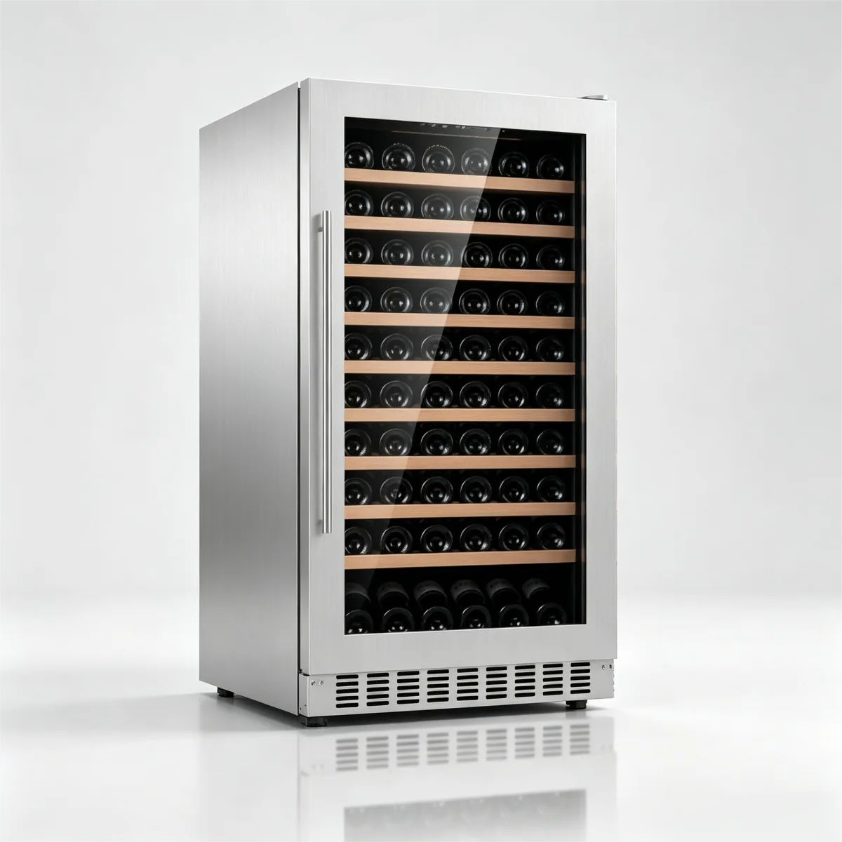 C-Single Zone Adjustable Temp Vertical Wine Storage Fridge 265L
