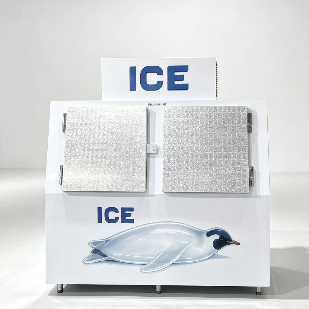 New Commercial Cold Wall Ice Merchandiser Bagged Ice Storage Freezer for Gas Station & Stores