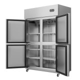 BEILI Refrigeration Equipment Stainless Steel Vertical Refrigerator Freezer Double Door