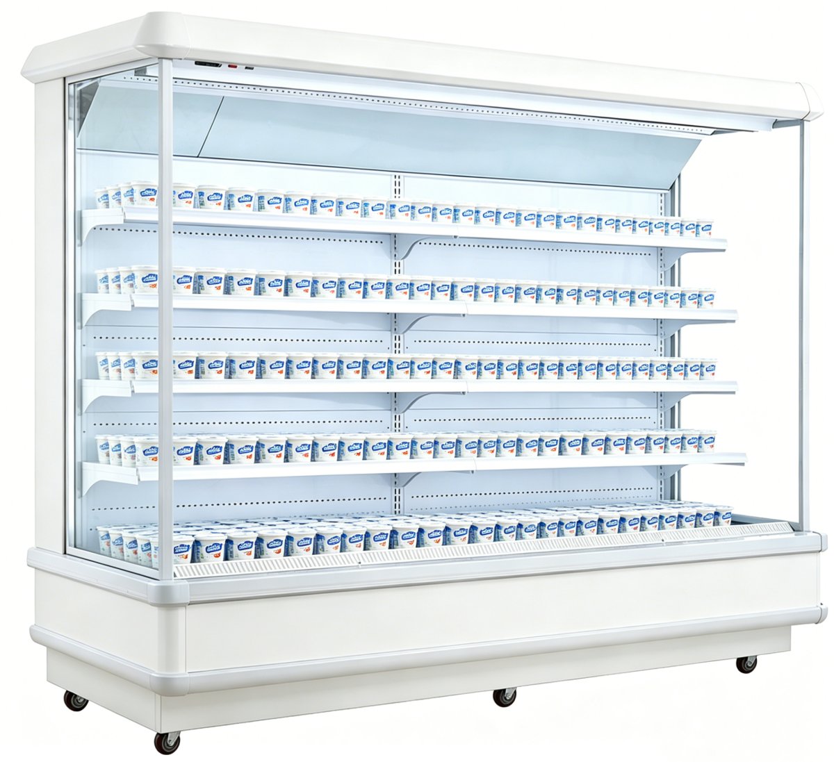 L- Stainless Steel Open Wall Air Chiller for Grocery Fresh Food Display