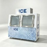 New Commercial Ice Merchandiser with Compressor Large Capacity Bagged Ice Storage Freezer