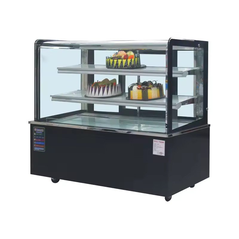 Commercial Multi-Tier Glass Door Cake Display Refrigerator for Bakery Coffee Cake Shop