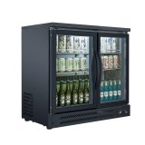 Mini Freezer Fridge Refrigerator Toughened Tempered Glass Door Clear Mini bar Cooler