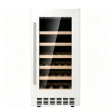 G-Stainless Steel Freestanding Wine Fridge With Pull Out Shelves