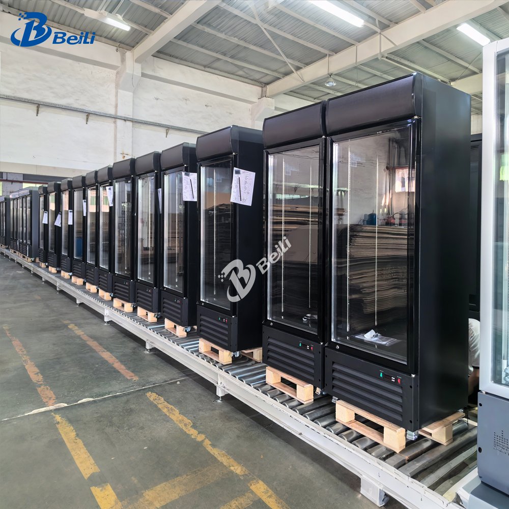Single Door Drink Beer pepsi showcase Chiller Upright Display Cooler