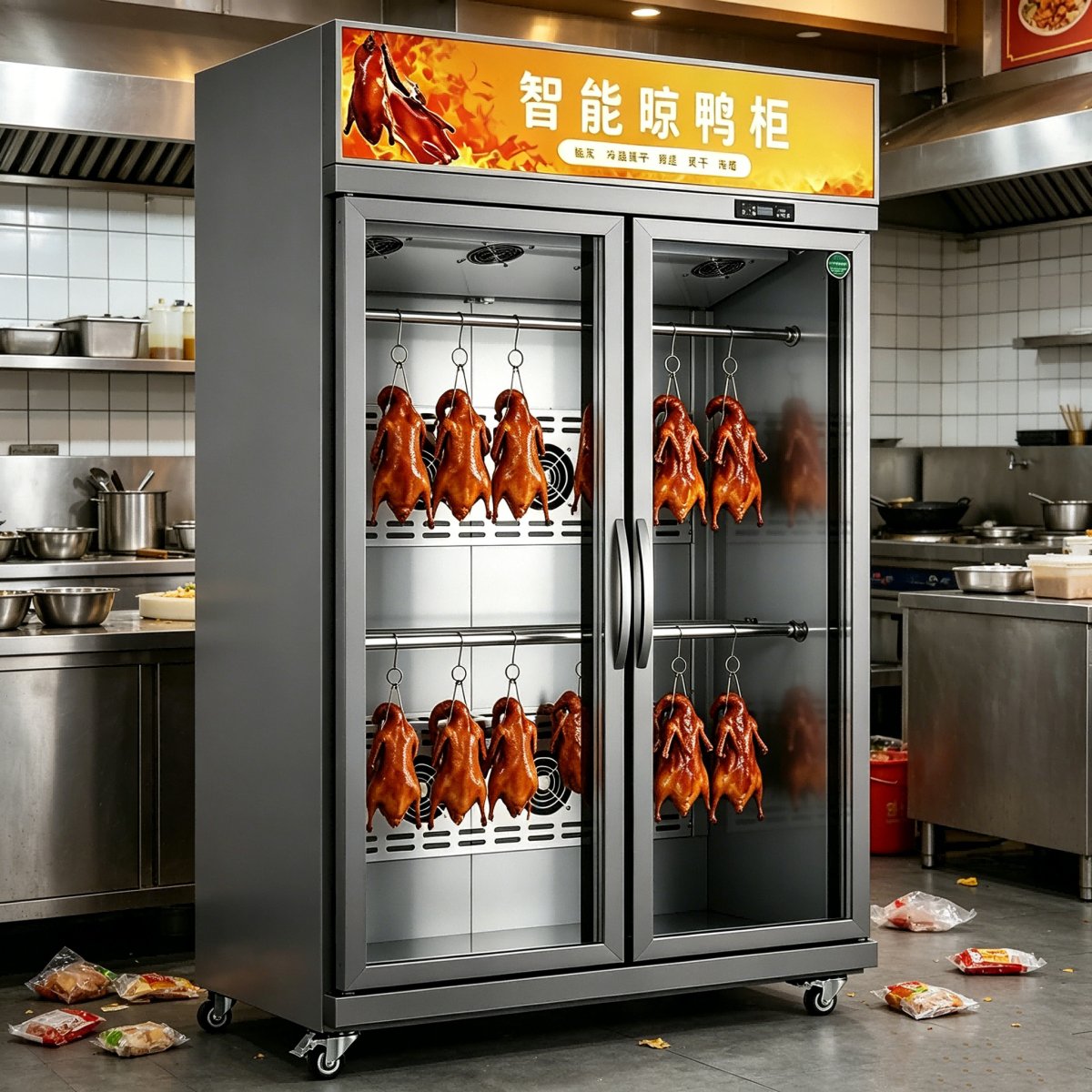 L-  Commercial Meat Air Dry Showcase Roast Duck Aging Refrigerator