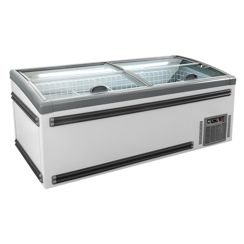 Supermarket Ice Cream Island Cabinet Deep Freezer Supermarket