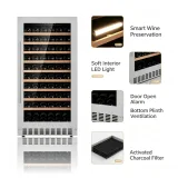 C-265L Large Vertical Built-in Wine Refrigerator 5-20℃ Cooler
