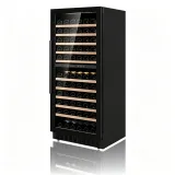L- Single Glass Door Commercial Wine Cooler Freestanding Design Constant Humidity Wine Storage Chiller