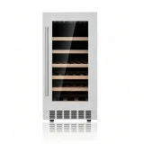 L- Slim Vertical Wine Refrigerator Reversible Door UV-Free LED Light Household Built-in Wine Chiller