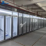 Glass Door Double Beer Fridge Freezer  Pepsi Fridge