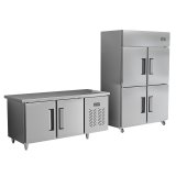 Commercial Restaurant Fresh Meat Stainless Steel Upright Kitchen Freezer