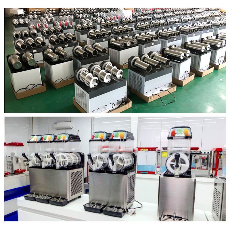 OEM ODM Custom Single Tank Commercial Slush Machine Custom Color Logo Voltage Frozen Drink Maker