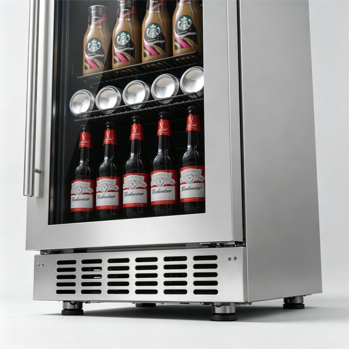 C-Small Capacity 85L Beer Refrigerator Glass Door Drinks Display Cabinet