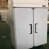 Commercial Kitchen Refrigerator 2 Vertical Double Doors Freezer Fresh-Keeping Air Cooling Single-Temperature Freezing Fridge