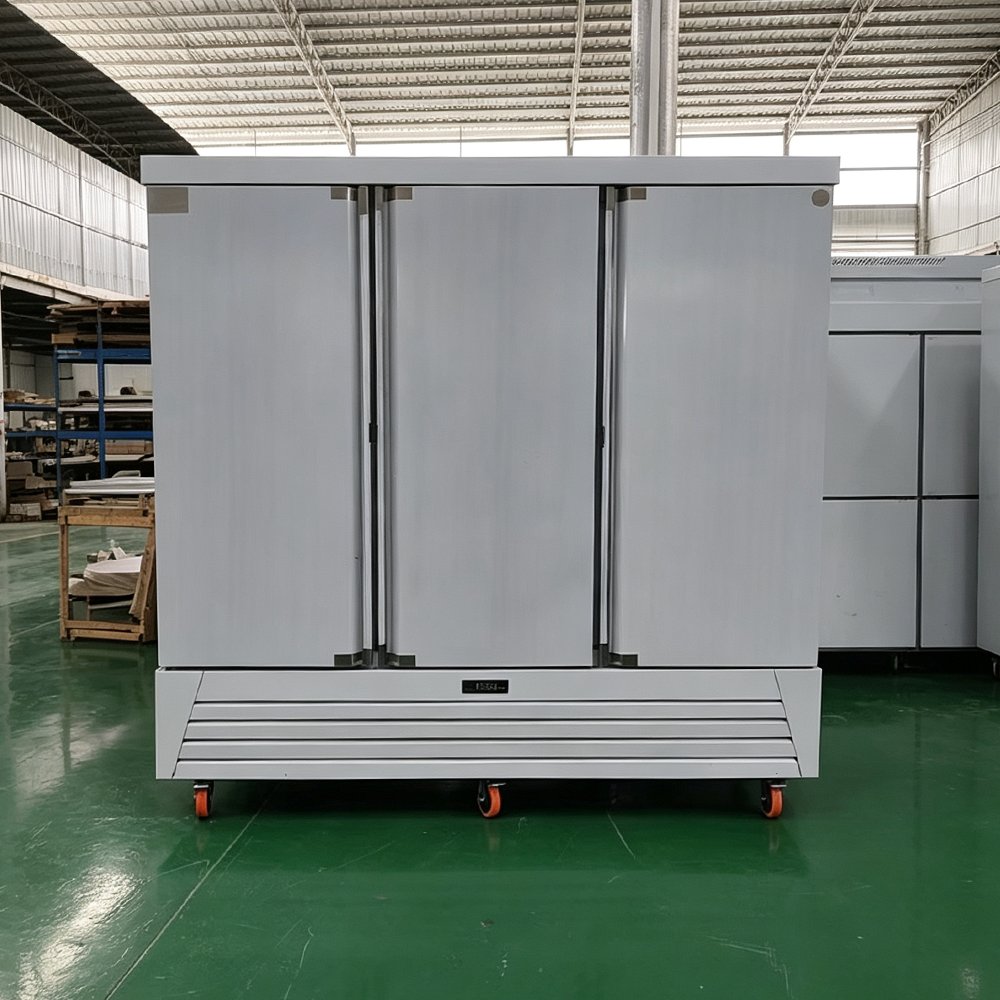 Double Door Stainless Steel Commercial Upright Refrigerator for Restaurant Hotel