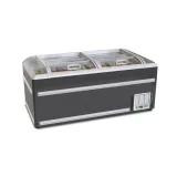 Custom Color Supermarket Island Freezer Large Capacity Sliding Glass Display Freezer