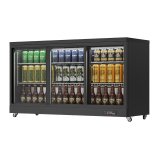 Single-Temperature Mini Fridge Cold Drinks & Beer Bar Refrigeration Equipment with Glass Door for Home & Office Use