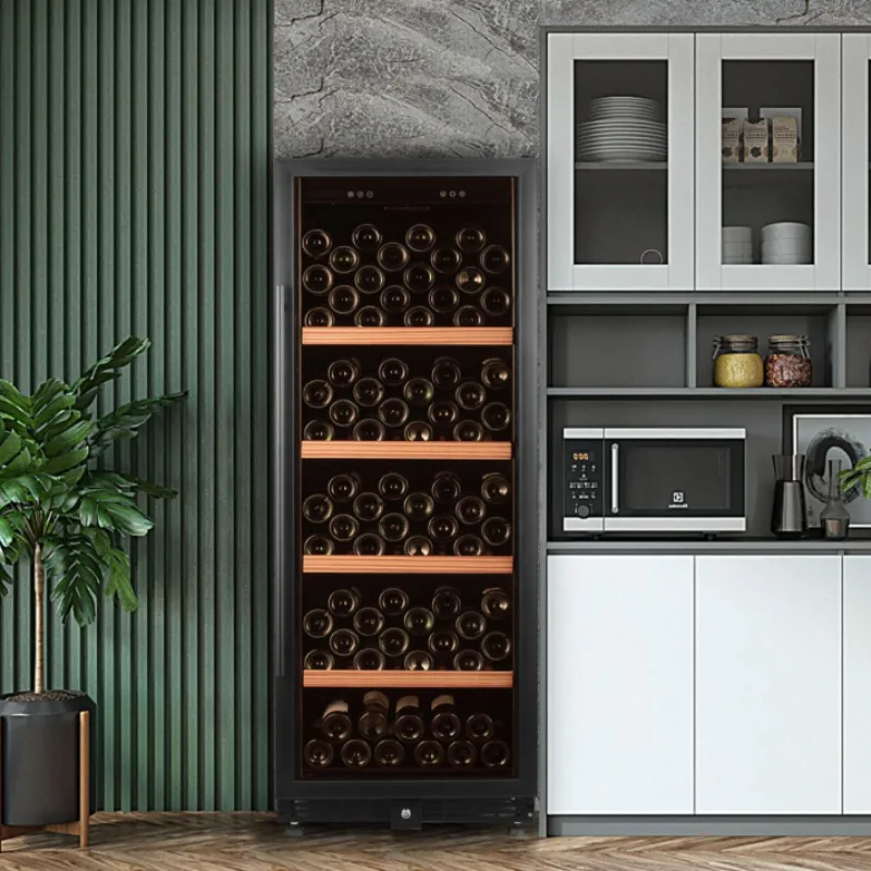 L-Factory OEM Slim Single Door Wine Cooler Custom Color Stainless Steel Wine Fridge Wholesale