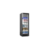 Upright LED Light Drink Fridge, Anti-Fog Glass Commercial Beverage Display Chiller