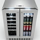 C-115L Double Door Mini Beer Cooler Glass Door Beverage Display Refrigerator