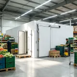 Commercial Walk-in Cooler Rear Access Back Stock Cold Room for Supermarket Fresh Produce Beverage