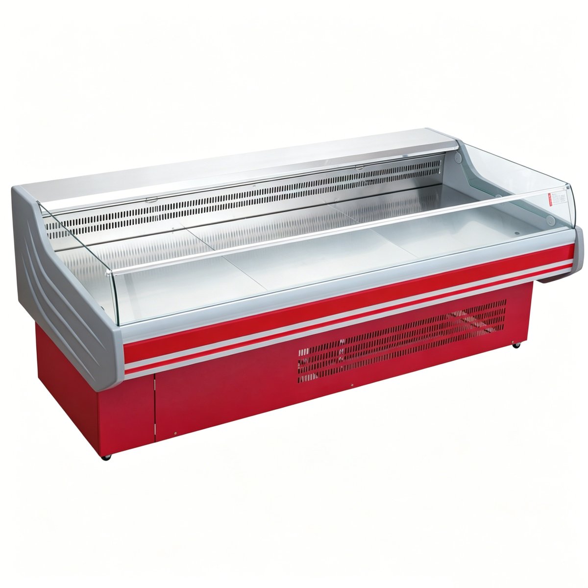 L- Stainless Steel Fresh Meat Refrigerated Showcase with LED Light