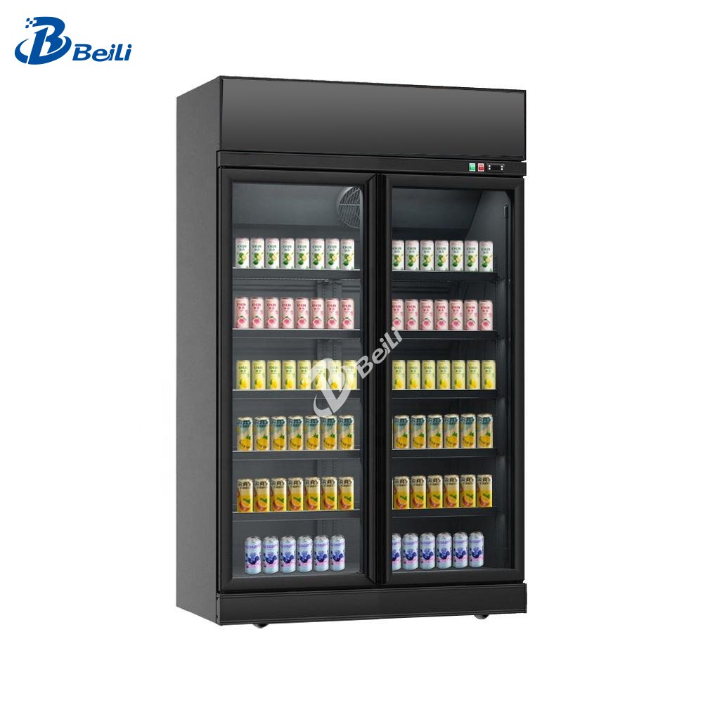 Comercial Fridge Beer Glass Door Merchandise Fridge Beverage Cooler