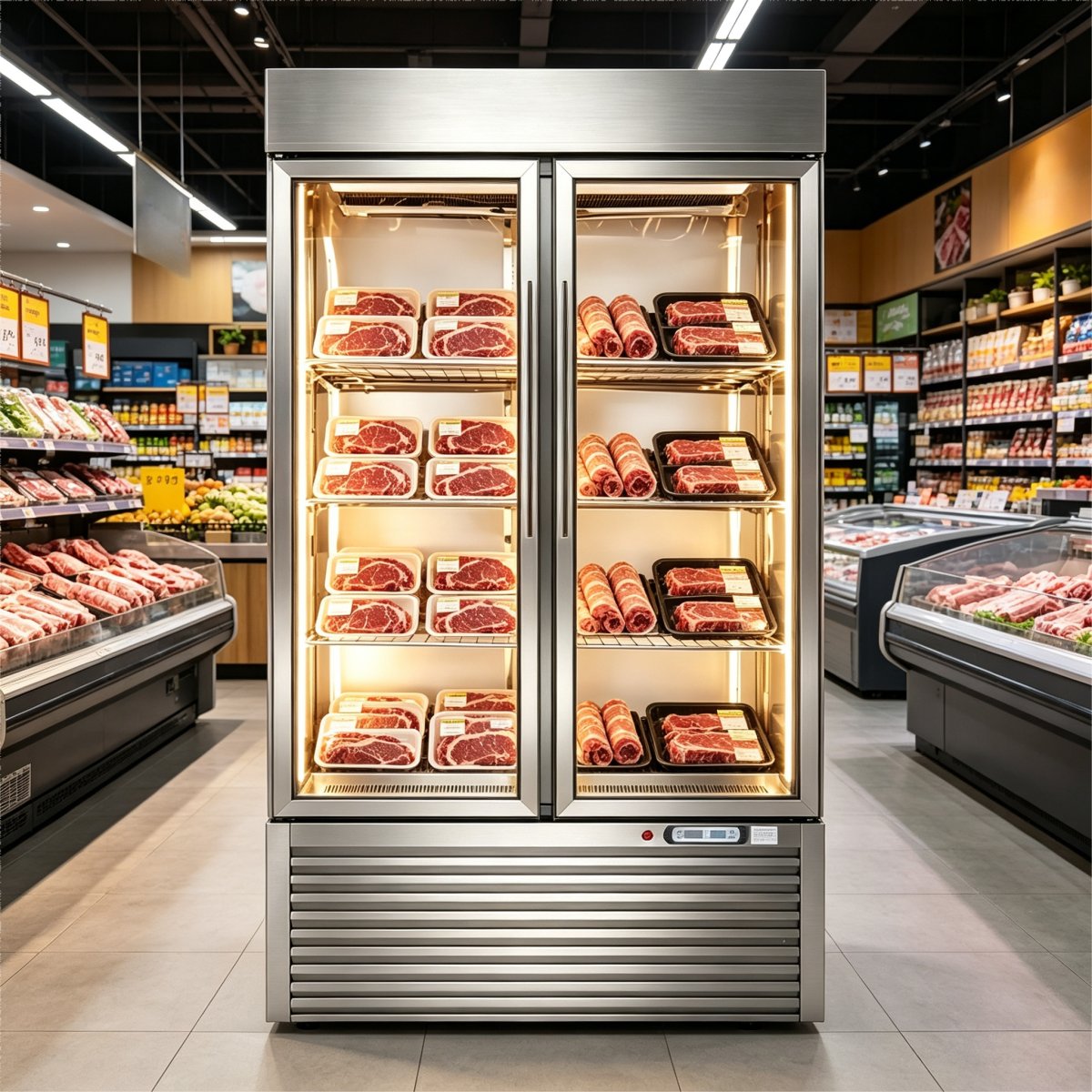 G-Bottom Mount Double Door Dry Aging Beef Refrigerator