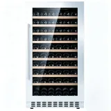 G-265L Single Zone Wine Cooler 110 Bottles Stainless Steel Wine Refrigerator