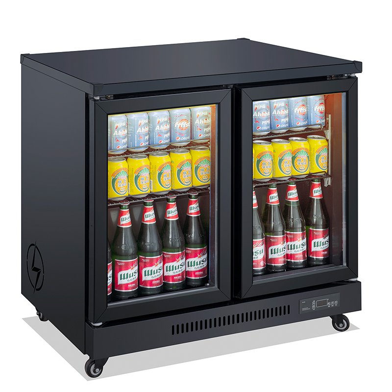 Under Counter Beverage and Wine Beer Cooler Fridge Glass Door Cabinet Fridge