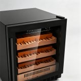 C-145L Vertical Cigar Humidor Constant Temp 16-22℃ Cedar Wood Storage Racks