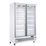 Upright Glass Door Beverage Cooler, Commercial Wine Drink Display Showcase Refrigerator for Bar Supermarket