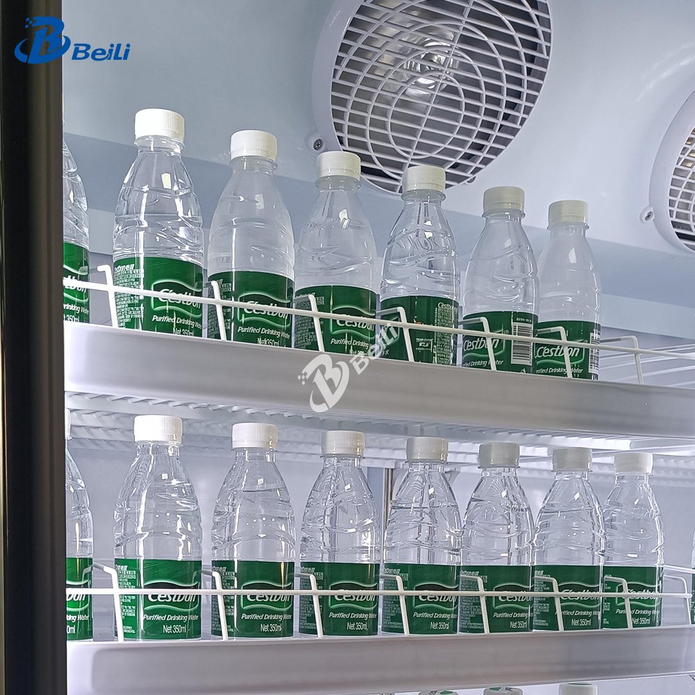 Commercial Supermarket Upright Display Fridge Drinks Refrigerator Beverage Cooler