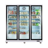 Supermarket Frozen Food 3 Glass Door Industrial Upright Freezer