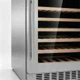C-165L Vertical Built-in Wine Refrigerator 5-20℃ Solid Wood Storage Racks